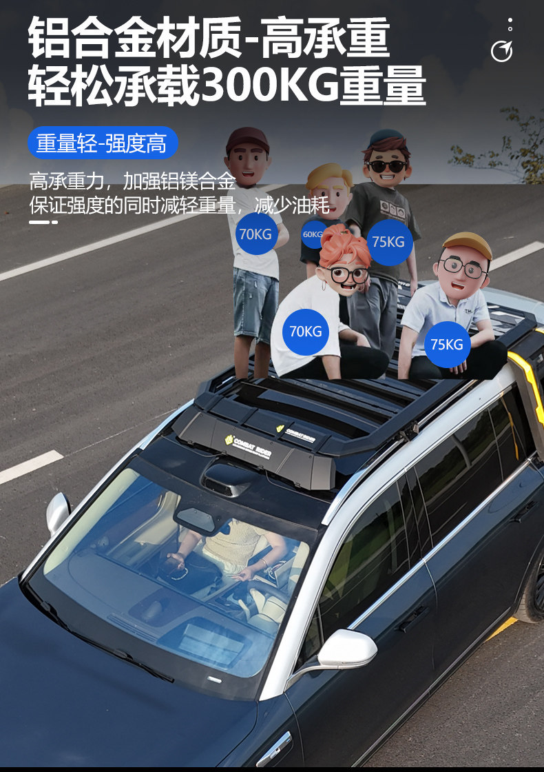 Suitable for Aito M9 M8 M7 Outdoor Camping Car Roof Expansion Explorer Roof Rack Canopy Side Tent Ladder