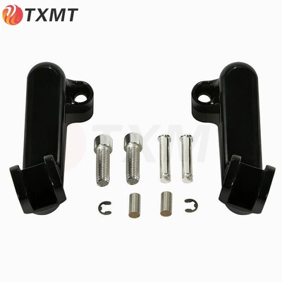 Cushion Rear Pedal Assembly, Motorcycle cushion - black-rear-foot-bracket
