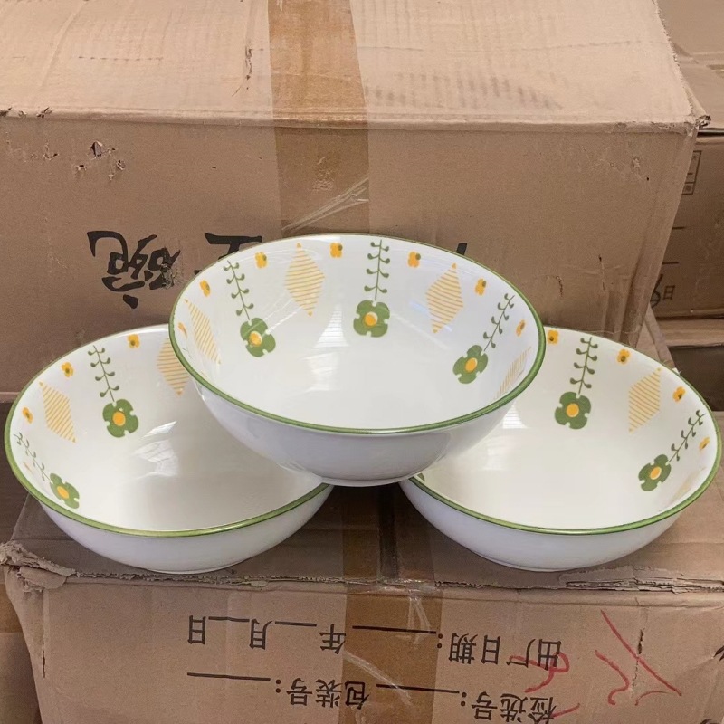 여름 꽃 7inch 진한 고대 그릇