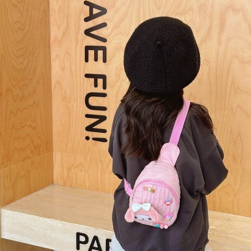New Melody Children's Bag Cute Cartoon Kid Small Chest Bag Outdoor Leisure Coin Shoulder Cross-Shoulder Backpack