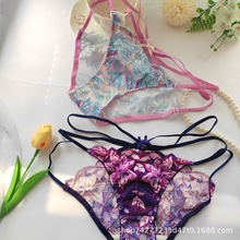 RJ日单原单美腰性感舒适纯欲三角裤镂空日系少女蕾丝甜低腰女内裤