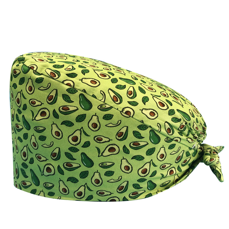 Sombrero de flores de algodón con estampado de dibujos animados, toalla absorbente para el sudor, sombrero de estudio médico, sombrero de enfermera UCI, envío directo de AliExpress