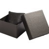 Solid color ordinary watch box glossy or striped face men's and women's watch packaging box