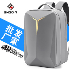 国境を越えるためのポータブルパソコン用バックパック、二層エアバッグ、撥水加工、おしゃれなリュックサック、ビジネスカジュアル、軽量、メンズバックパック