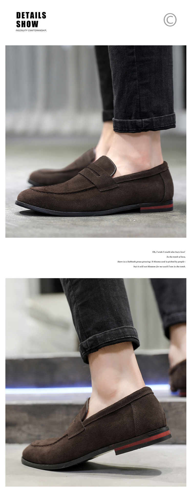 Versatile Loafers One Foot Stirrup Casual Soybean Shoes_voghion.com