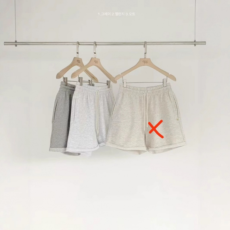 egg Korea Dongdaemun 2026 Summer Collection High-Waisted Casual Shorts with Elastic Waistband and Rolled Hem Design egg Korea Dongdaemun 2026 Summer Collection High-Waisted Casual Shorts with Elastic Waistband and Rolled Hem Design