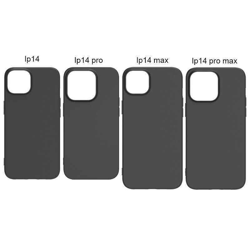 Suitable for Iphone15 Mobile Phone Case, Apple 17E Matte Tpu Black Shell 1.5mm Soft Shell Leather Case Material in Stock