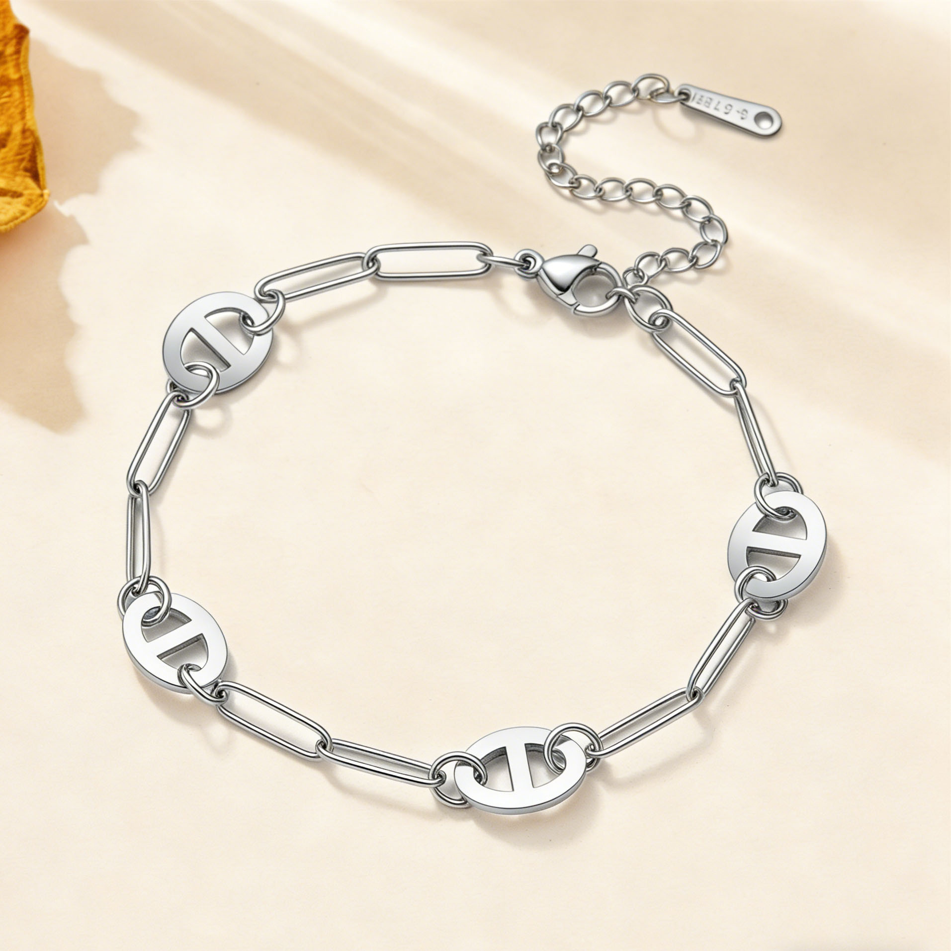 돼지코 팔찌 4개 (스틸)