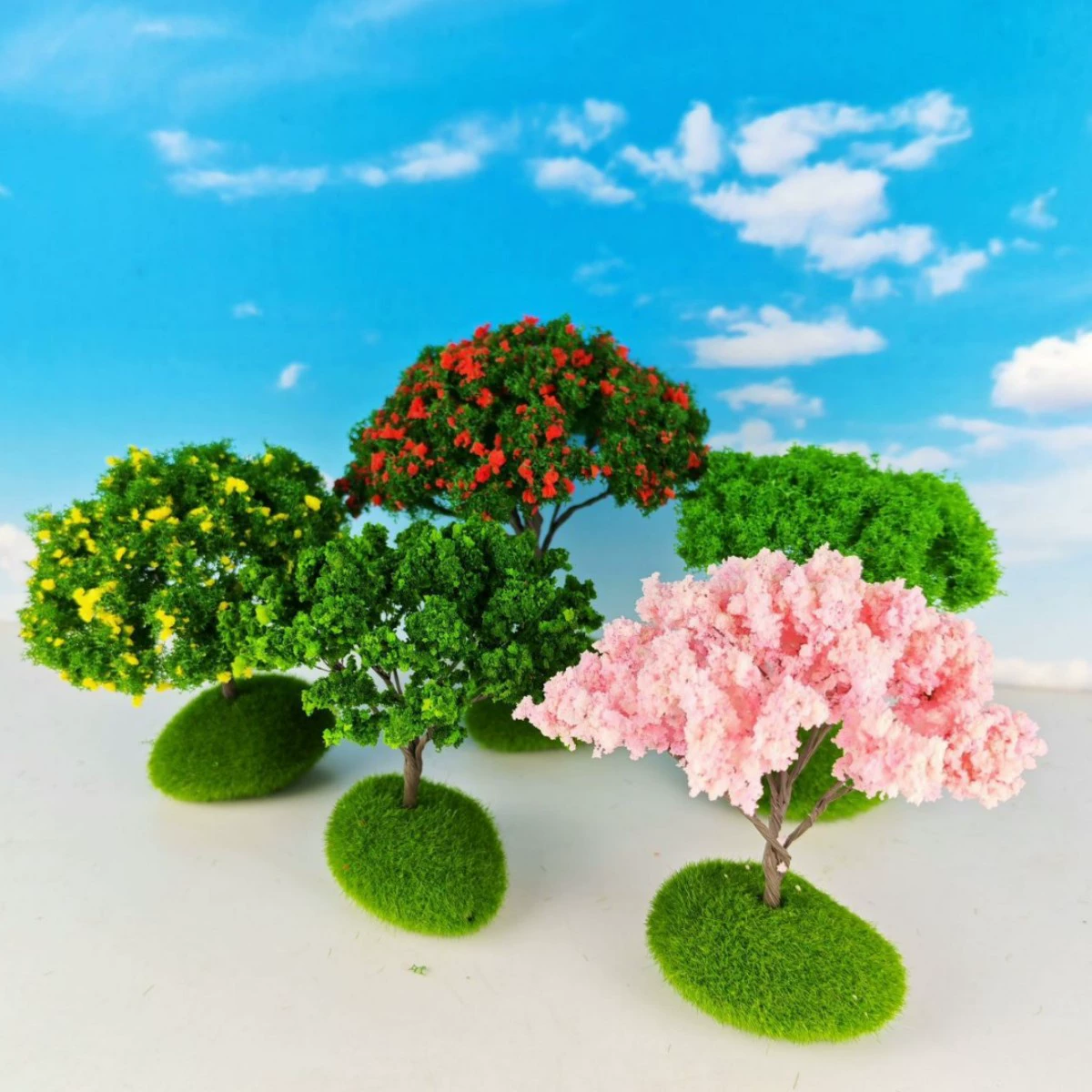 Архитектурная модель песочного стола, модель дерева, мха, суккулента, микроландшафтное украшение, проволочное цветочное дерево - основание