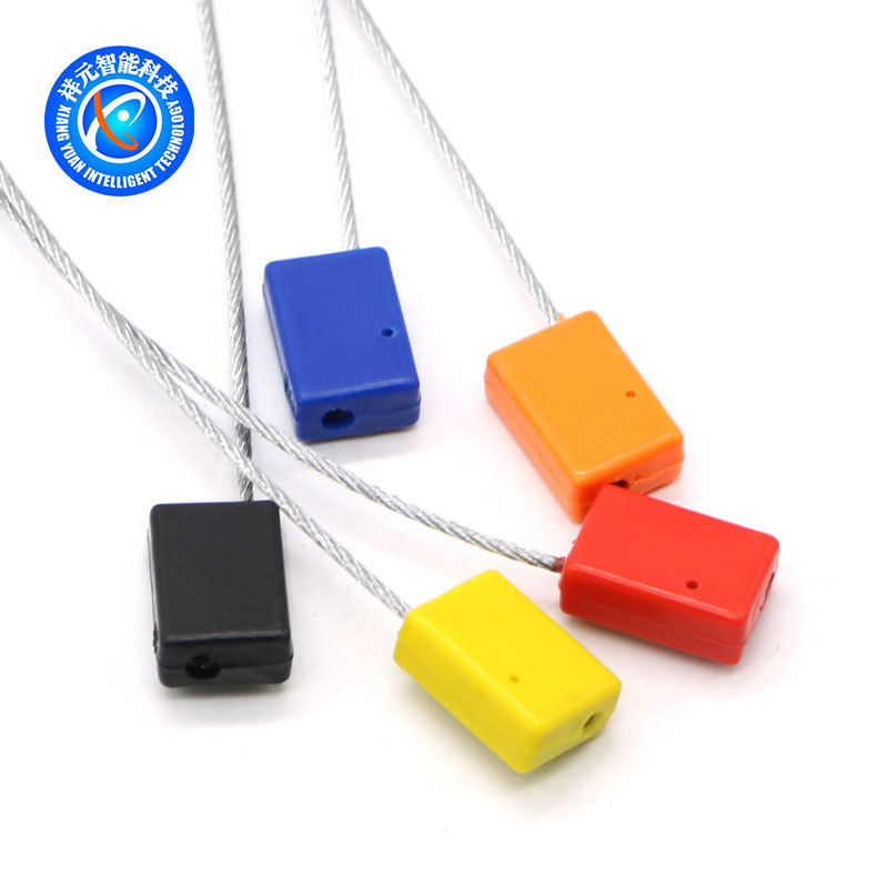 一次性方块钢丝集装箱铅封封条货车钢丝封抽紧式施封锁防盗电缆封