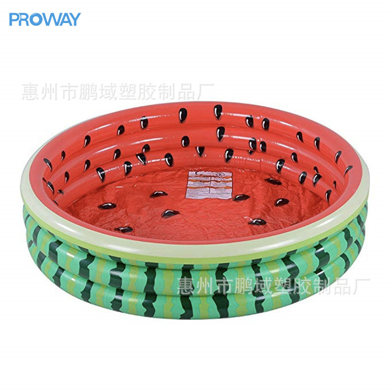 Customized Children's Pool New Ocean Ball Pool Home Watermelon Inflatable Swimming Pool Thickened Two or Three Ring Fishing Pool