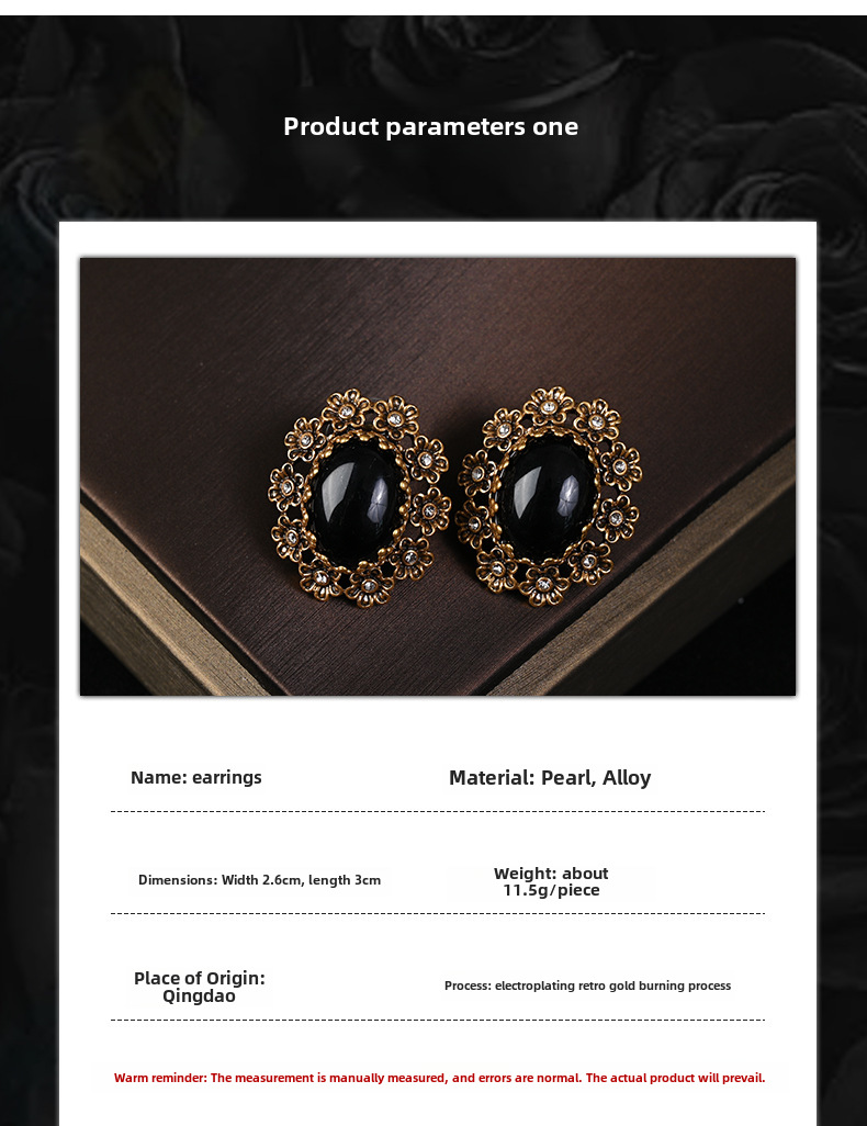 Qingdao – bijoux mi-anciens en dentelle multicolore, collier de perles, boucles d'oreilles, texture de luxe légère, costume de bijoux rétro pour femmes_voghion.com