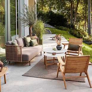 ✅ Outdoor Rattan Sofa Courtyard Leisure Outdoor Balcony Rattan Chair Sun Protection and Waterproof B&B Sun Room Combination Furniture