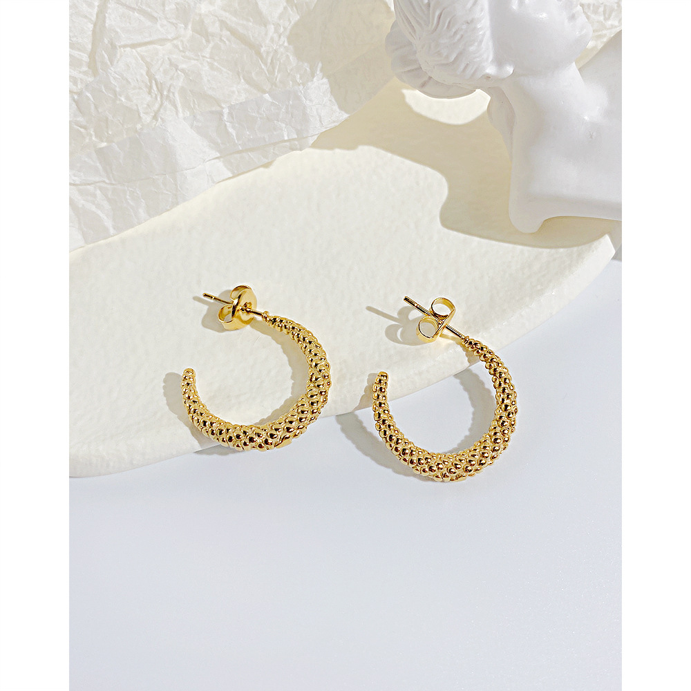 Fashion C Shape Stainless Steel Earrings Stainless Steel Earrings