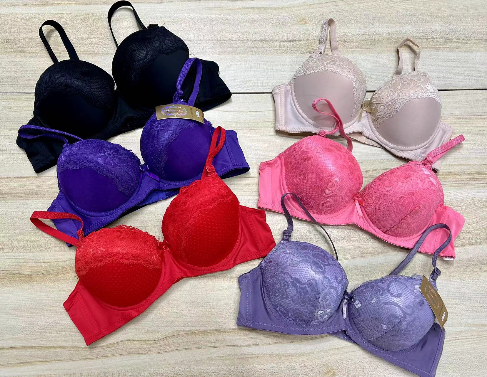 Mixto de marcas europeas y estadounidenses del sudeste asiático, ropa interior de damas con anillo de acero, encaje liso, sujetadores mixtos lotes image 7