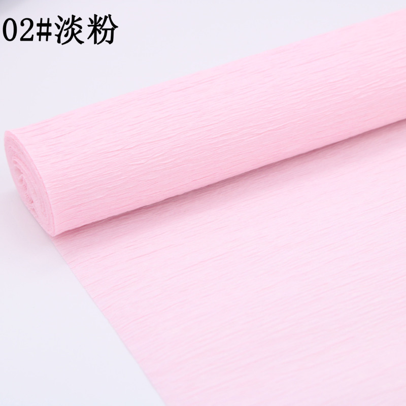 卸売りカラーしわ紙厚い縁紙花包装手作りdiy花芸製作材料しわ紙|undefined