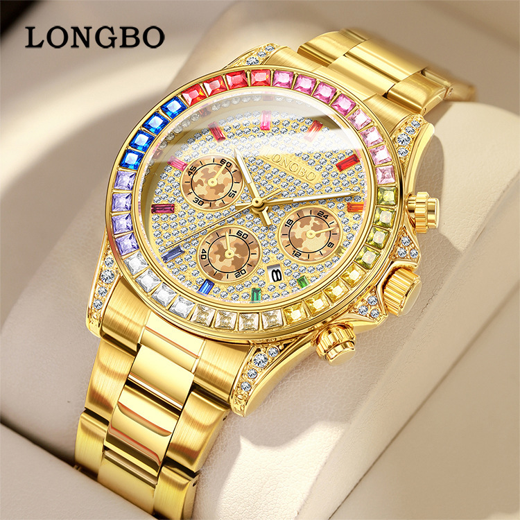 Longbo New Men's Watch Men's Business Luxury Trendy Fashion Watch Douyin Cross-Border Tk Hot Model 83752