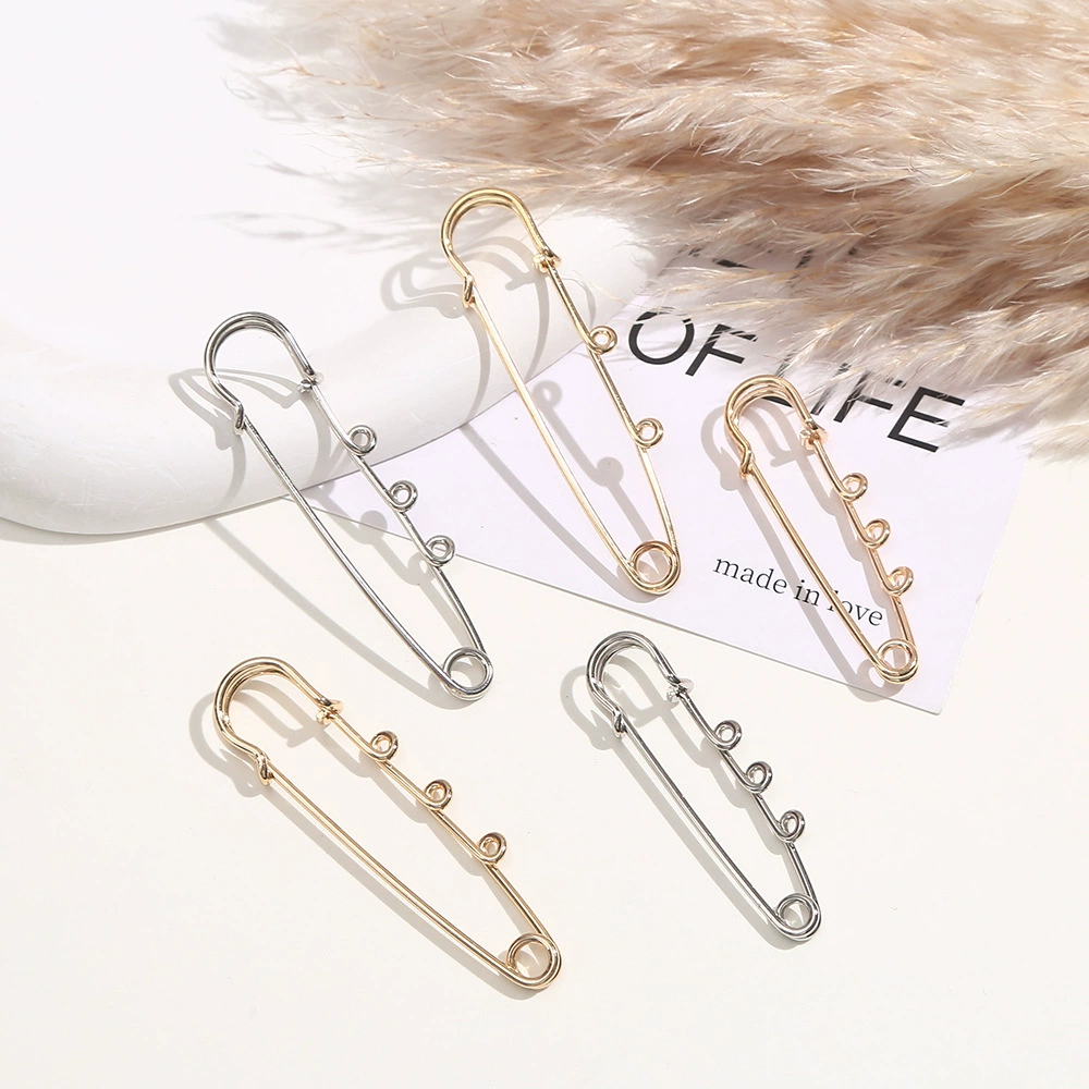 В наличии металлическая пряжка с защитой от света вокруг кольца, Большая Булавка, безопасная длинная булавка, юбка для брюк, Модифицированная булавка на талии, Женская пряжка на талии