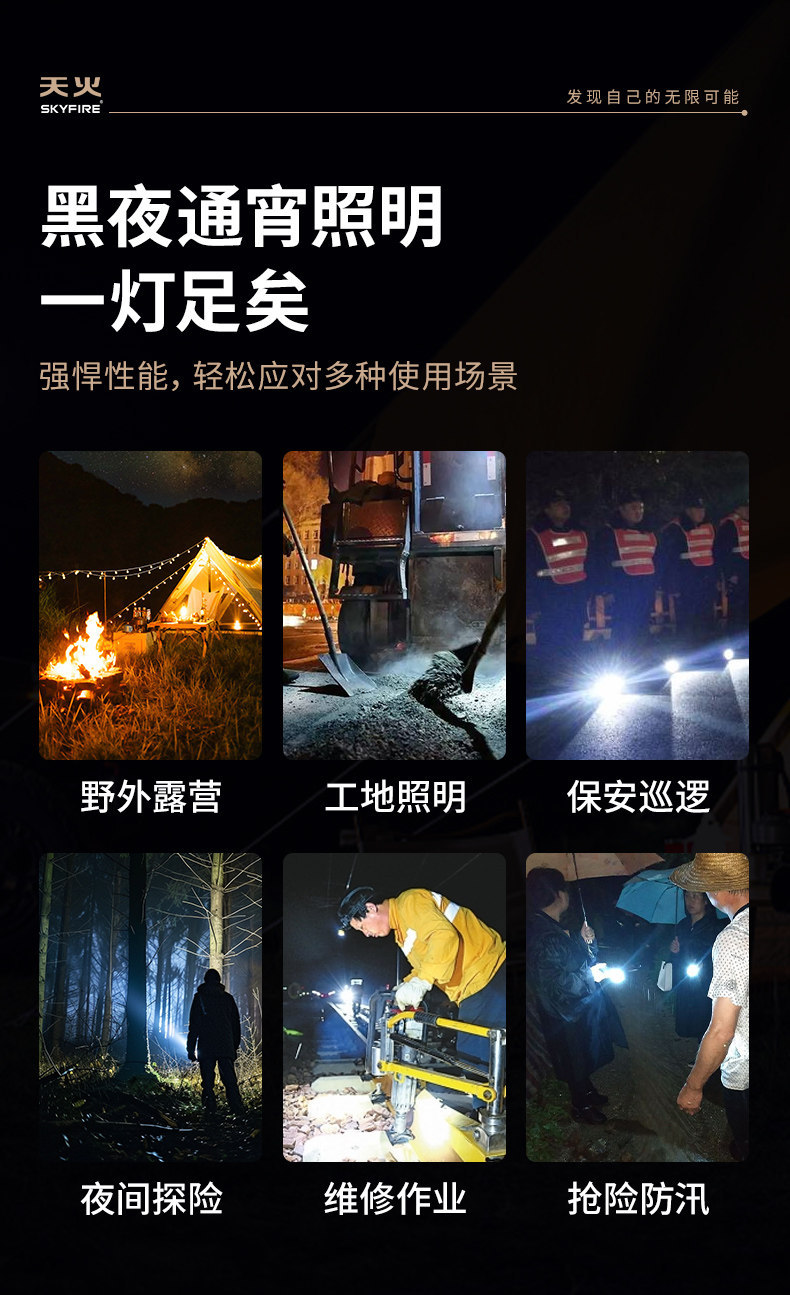 2025 Strong Light Special Forces Flashlight Rechargeable Ultra-Bright Long-Range Portable Zoomable Ultra-Long Battery Life Outdoor Led