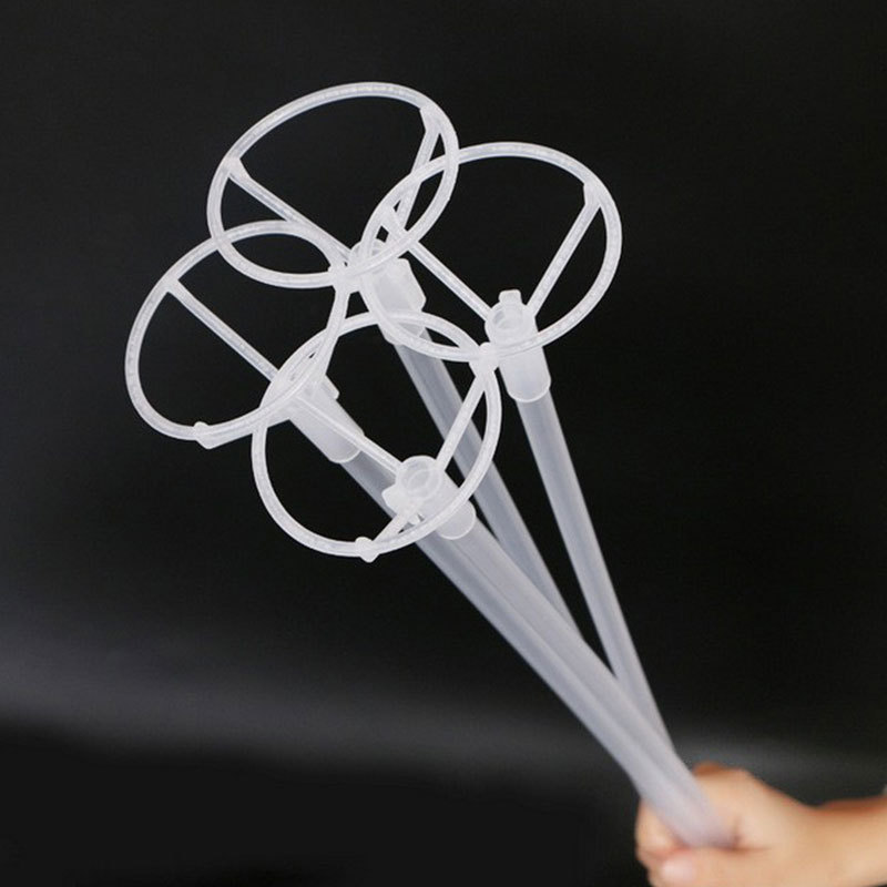 Red Polo globo ola bola fregona universal 60cm puntal Barra de mano transparente película de aluminio barra de soporte de globo