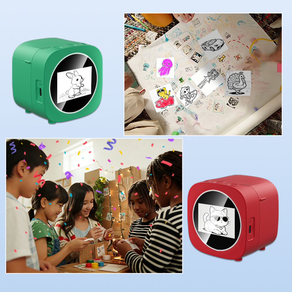 Mini Impresora Térmica Infantil de 2.4 Pulgadas Portátil Sin Tinta