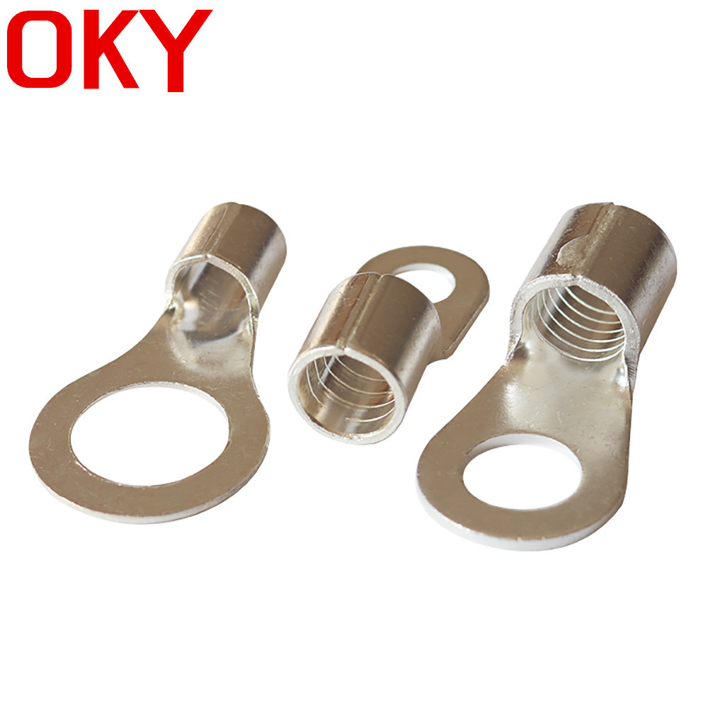 优惠OT25-8接线鼻 OT25-6冷压端头OT25-10圆形裸端子环形铜线耳