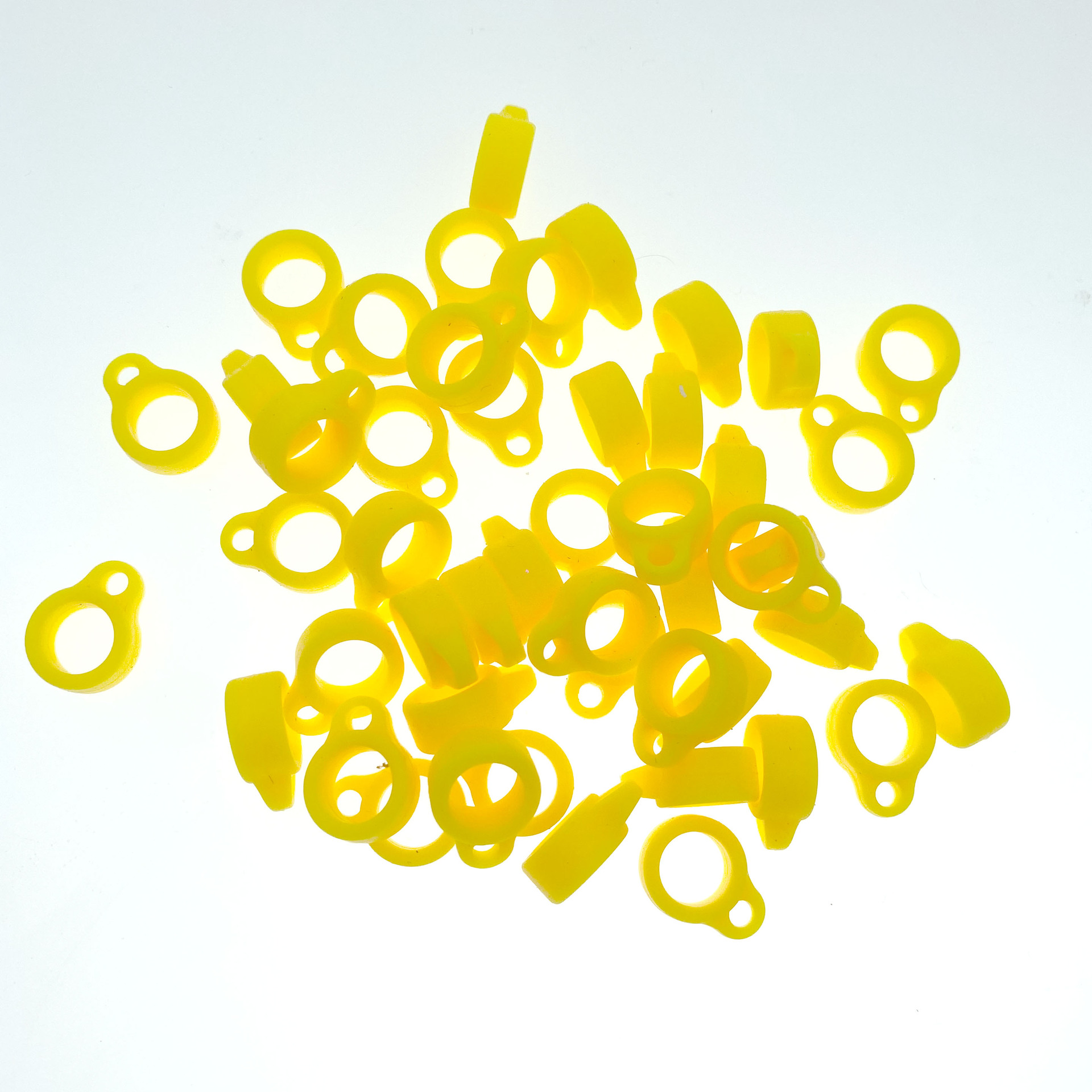 13/20/40mm anillo de silicona anillo de cordón anillo colgante de silicona anillo colgante hervidor de agua anillo colgante U disco pluma de grabación anillo colgante