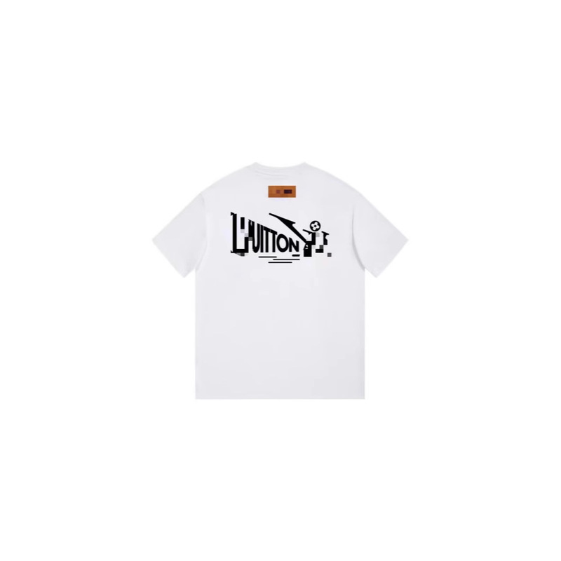 高バージョン Lujia 半袖 Tシャツ 2025 新しいトレンディなブランドロゴプリント高級トレンディな男性と女性の同じスタイル Ljia トレンディなブランド Tシャツ|undefined