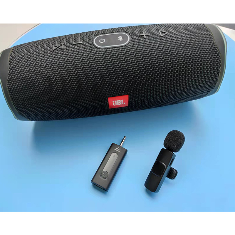 Micrófono de cuello inalámbrico explosivo transfronterizo, teléfono móvil tres en uno, grabación en vivo al aire libre, grabación de video corta