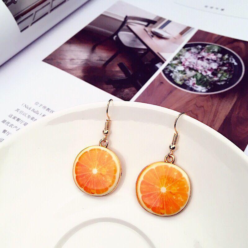 1 Pair Casual Pastoral Fruit Plating Alloy Drop Earrings display picture 3