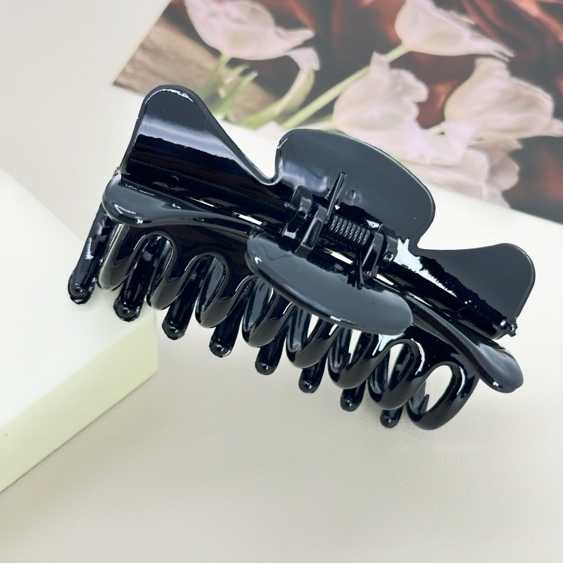Korean Style Cross Pearl Hair Clip for Back of Head, Elegant and Chic Large Hair Clip Shark Clip Headwear for Women
