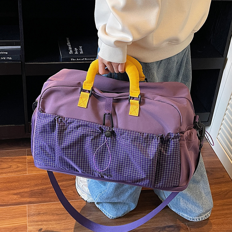 Nueva bolsa de gimnasio para hombres alta capacidad de separación seca y húmeda bolsa de natación de hombro bolso de viaje corto portátil para mujeres