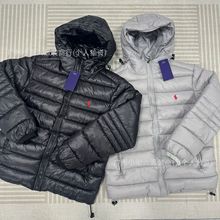 RL拉夫连帽刺绣棉服小马POLO面包服外套跨境专供欧码美式街头户外