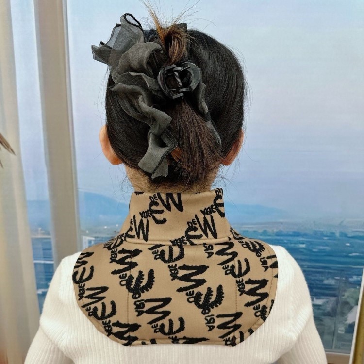 Neck Warmer with Pocket for Middle-Aged and Elderly, Shoulder and Neck Protection, Unisex Floral Anti-Cold Versatile Neck Gaiter