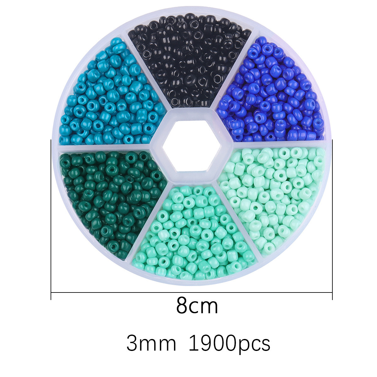 Glass Material 1 Set 3mm Glass Solid Color DIY Jewelry Accessories Beads