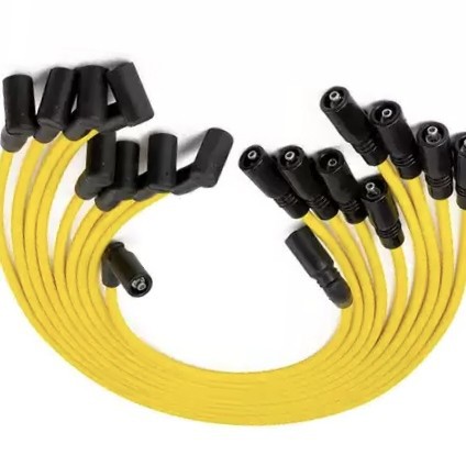 Yellow 9-piece high performance spark plug wire for Cadillac 1996-2002 Chevrolet GW V8