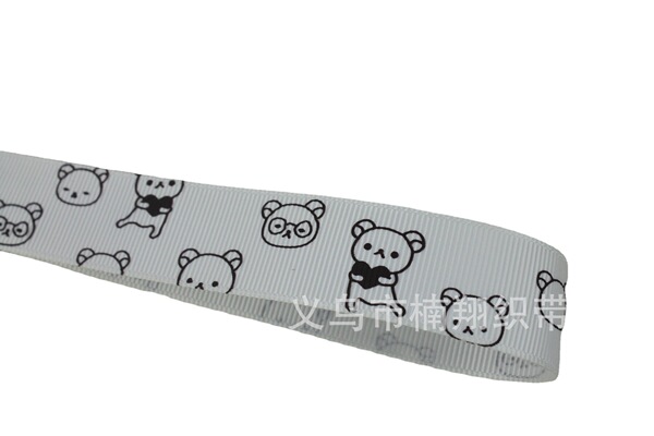 Manufacturer supplies ribbon printing threaded ribbon cartoon bear…