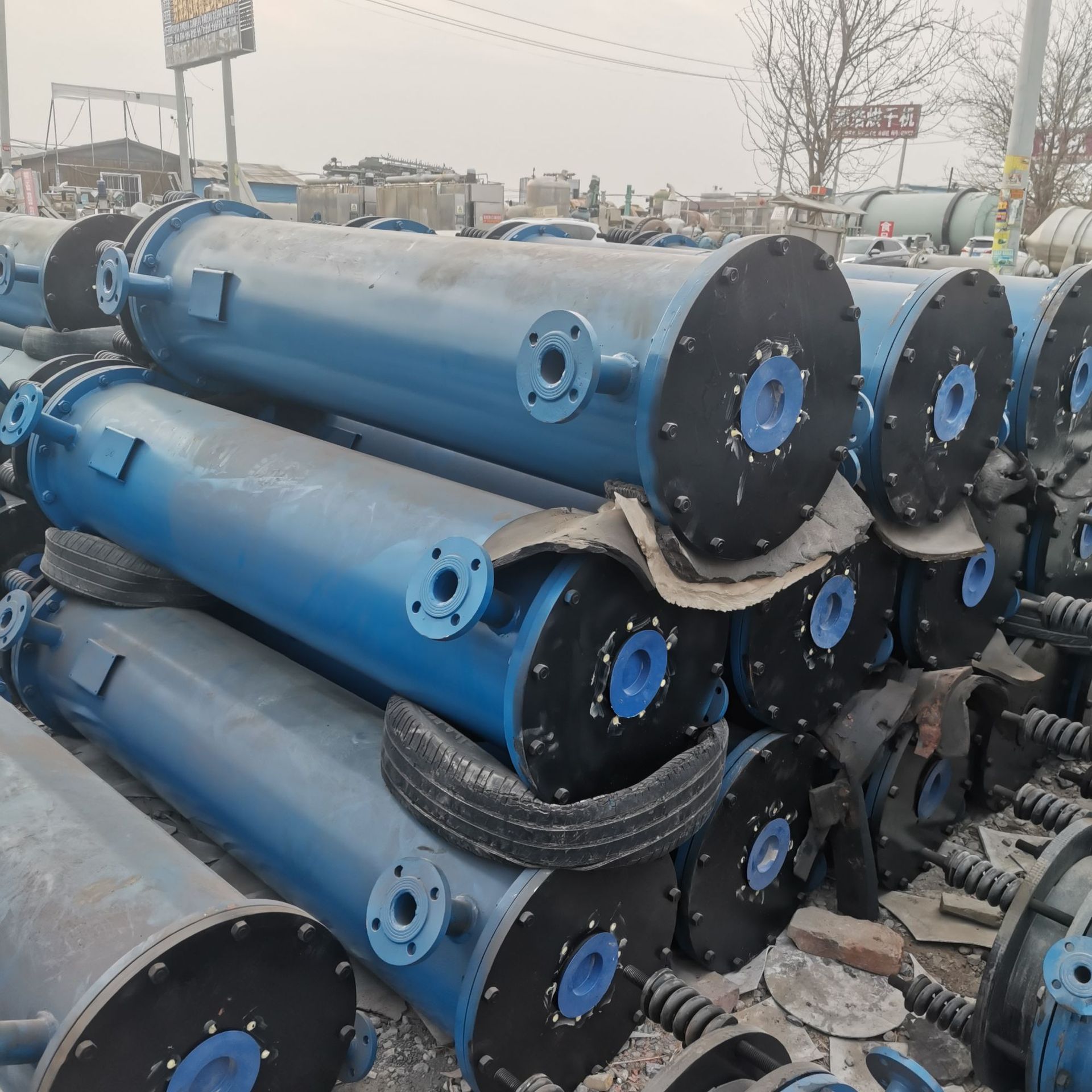 鑫昌九成新35平方石墨耐酸碱耐腐蚀高效冷凝器