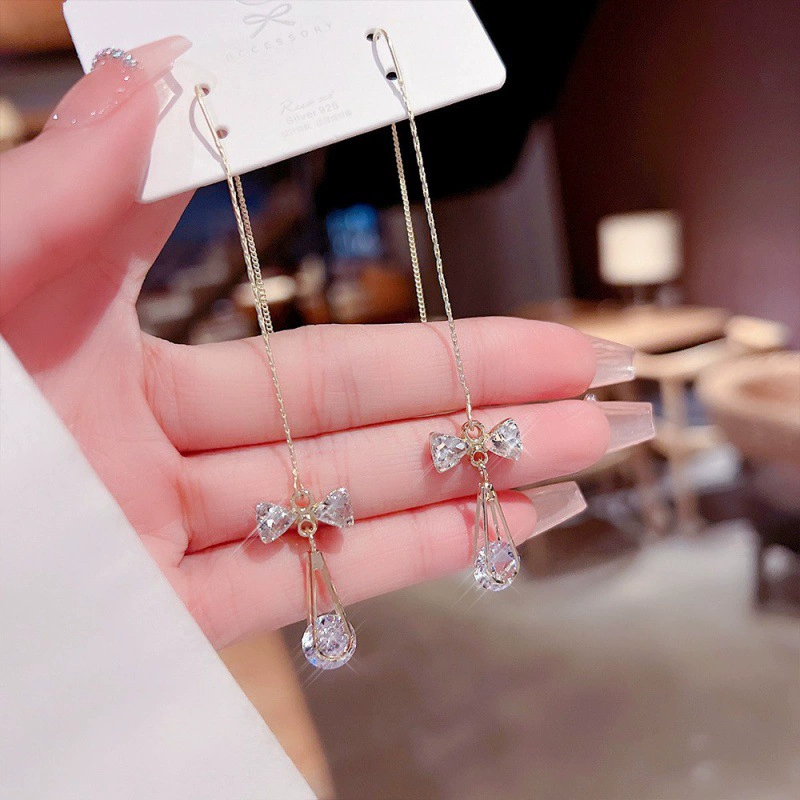 Серебряная игла, серьги из жемчуга, образец 925, стиль легкой роскоши, оптовая торговля