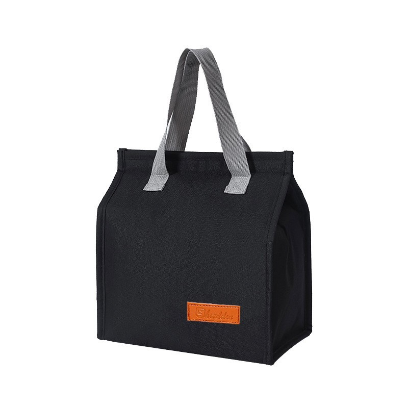 Nuevos productos transfronterizos bolsas de almuerzo de gran capacidad simple bolsas de almuerzo portátiles bolsas de almuerzo bolsas de aislamiento térmico velcro comercio exterior