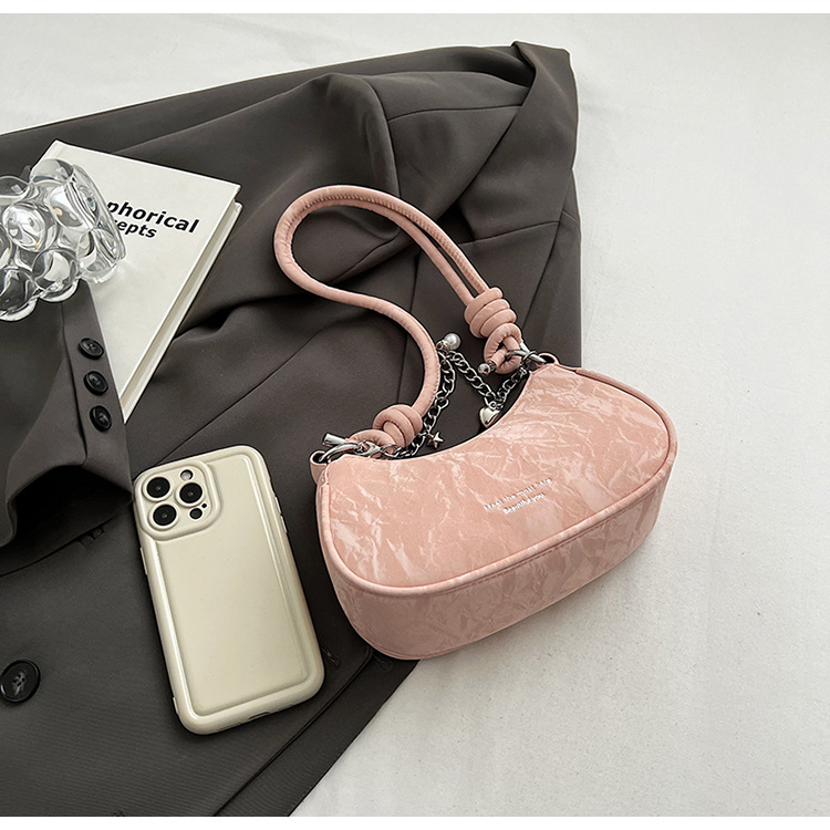 A stylish and stylish small handbag for ladies in 2025, a versatile and fashionable crossbody bag, a niche single-shoulder underarm bag for summer undefined