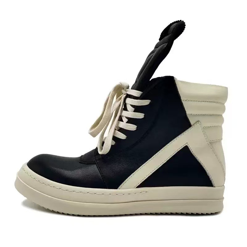 Rick Owens Geobasket High Black Milk