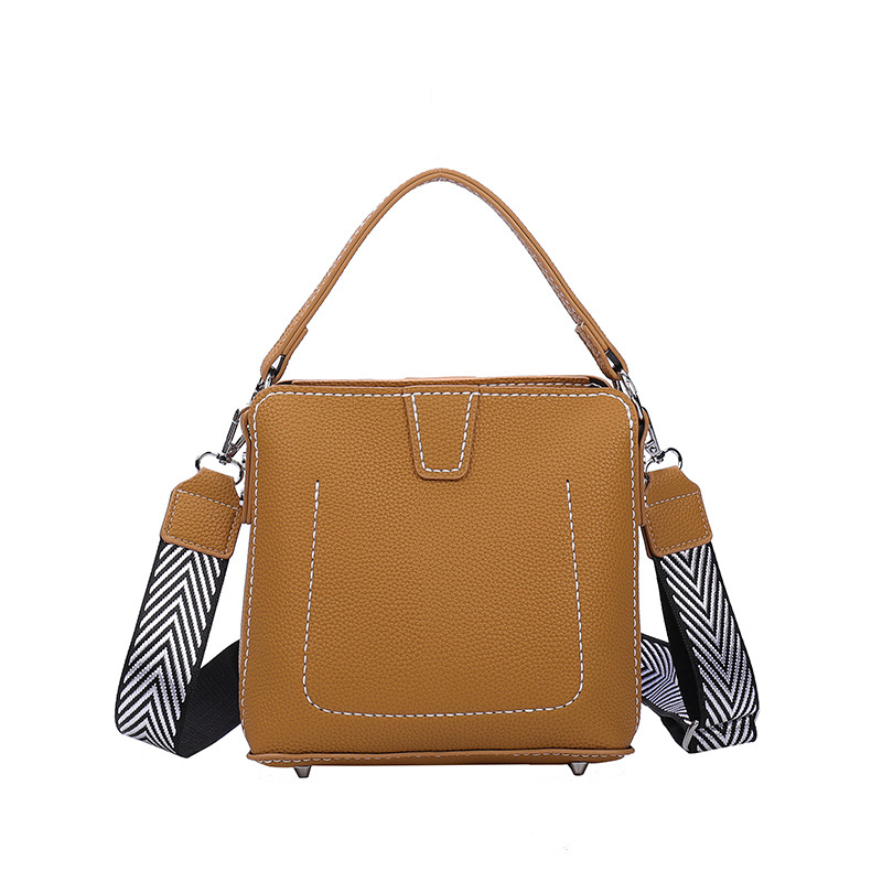 Shangxin 2021 nuevo paquete de material tejido de bricolaje hecho en casa bolso crossbody de un solo hombro bolsa de cubo de moda Fuente de Suministro