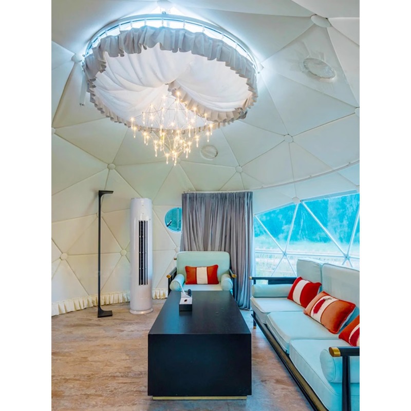 Fabricante personalizado campamento esférico campamento esférico campamento al aire libre estrella habitación de tienda de campaña