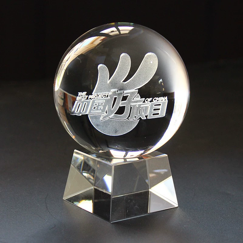 Новый хрустальный шар с 3D-гравировкой, персонализированный для корпоративных мероприятий: ежегодных собраний, юбилеев, корпоративных сувениров, сувенир для церемонии открытия.