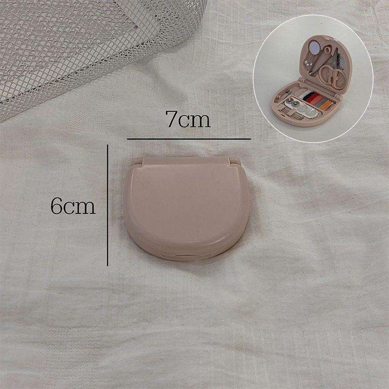 휴대용 가정용 작은 재봉 상자 세트 자수 재봉 용품 손 재봉 도구 저장 미니 재봉 키트