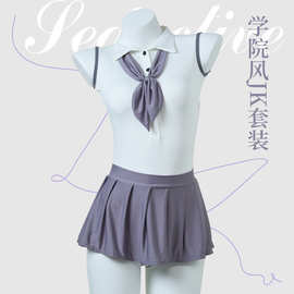 萦烟情趣内衣纯欲风性感学生装jk激情衣服免脱制服诱惑套装630