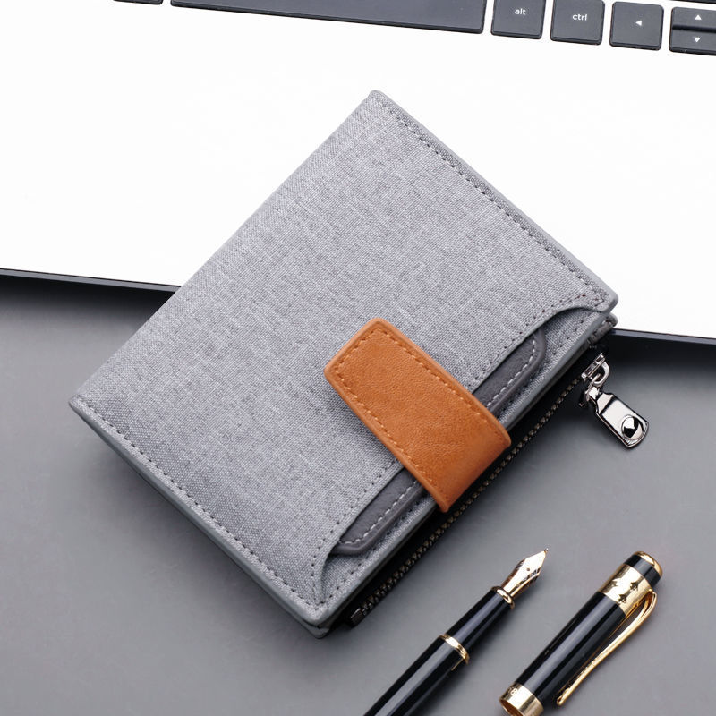 canvas wallet have cash less than that is registered in the accounts zipper Multi-bit cards button Wallet Vertical section Wallet Driver's license Oxford fabric bag