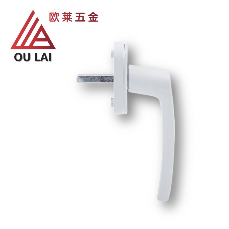 Plastic window handle Type 3, aluminum base aluminum handle, U-slot flat door window round handle