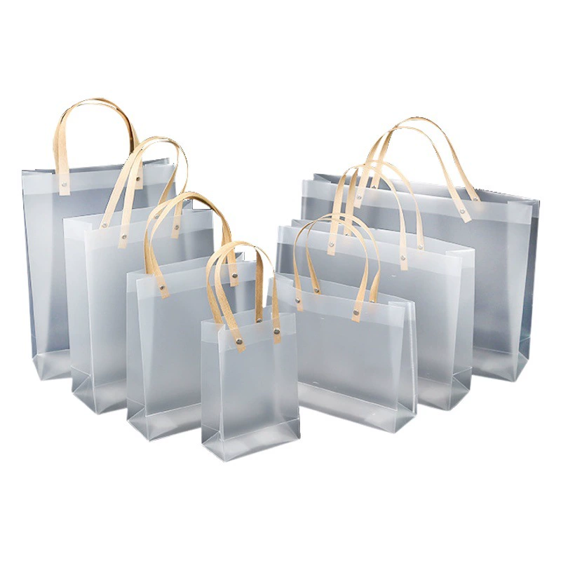 Прозрачная сумка из ПВХ, полипропиленовая пластиковая матовая подарочная сумка, сувенирная упаковка, свадебная подарочная сумка для конфет
